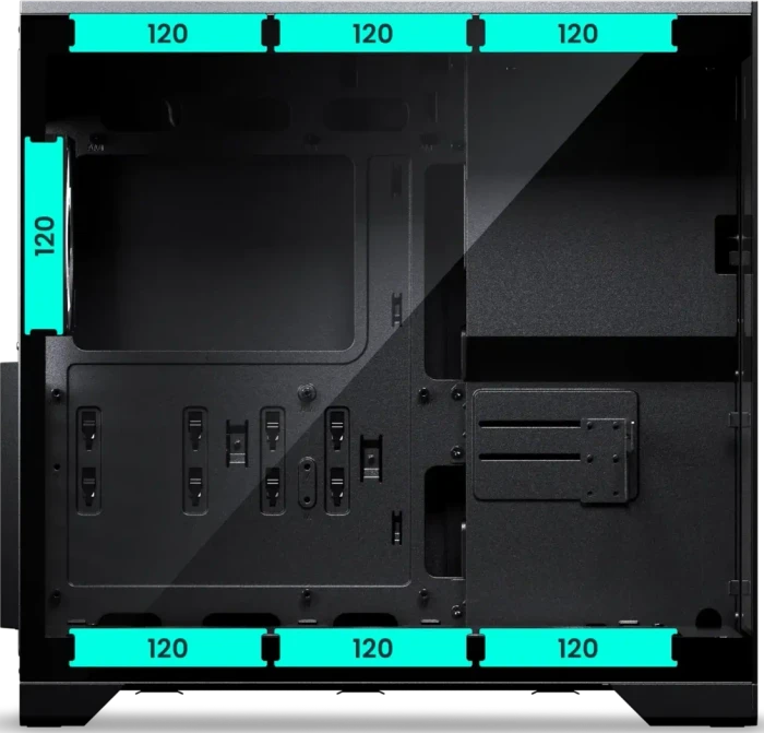 Phanteks XT V5 Black, schwarz, Glasfenster