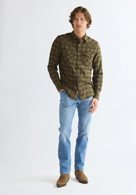 Wrangler Regular Western Hemd langarm olive night (Herren)