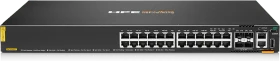 HPE Aruba CX 6200F Series Rackmount Gigabit Managed Switch, 24x RJ-45, 4x SFP, 370W PoE+ (S0M82A)