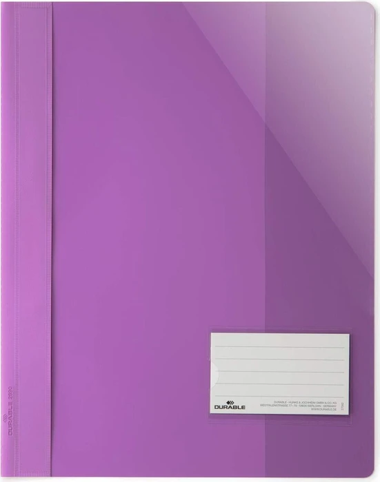 Durable Sichthefter opak, A4+, violett/transparent (269012)