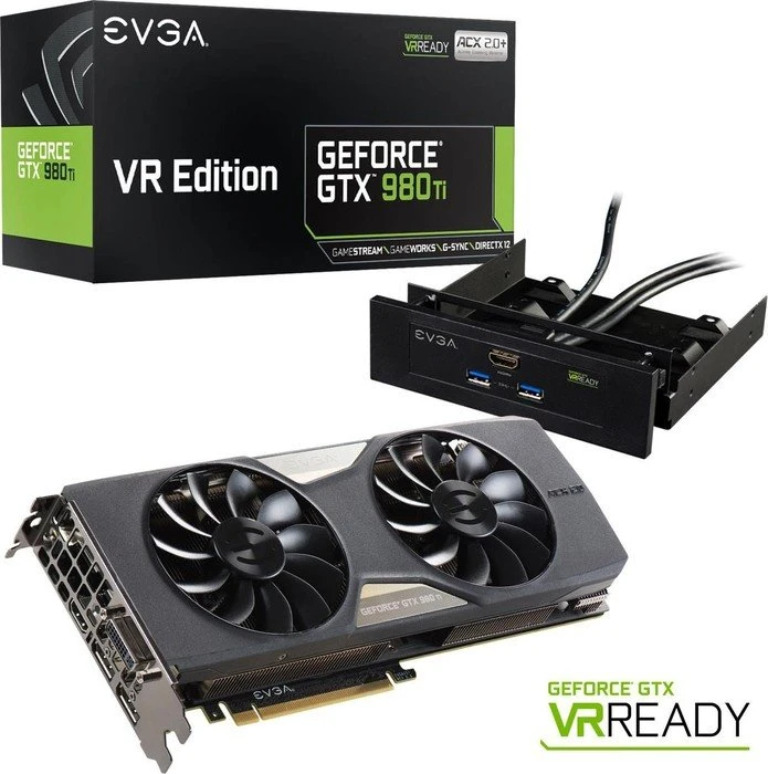 EVGA GeForce GTX 980 Ti VR Edition Gaming ACX 2.0+, 6GB GDDR5, DVI, HDMI, 2x DP