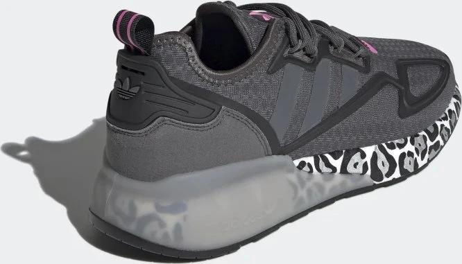 adidas ZX 2K Boost grey six/core black/screaming pink (Damen)