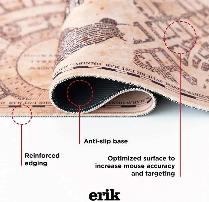 Grupo Erik Editores Harry Potter Karte des Rumtreibers XL, 800x350mm, Motiv beige/schwarz/rot