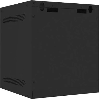 Lanberg WF10 Series 10" Rack Wandschrank 6HE, hängend, Flatpack, Stahltür, IP20, RAL 9004, 310mm tief