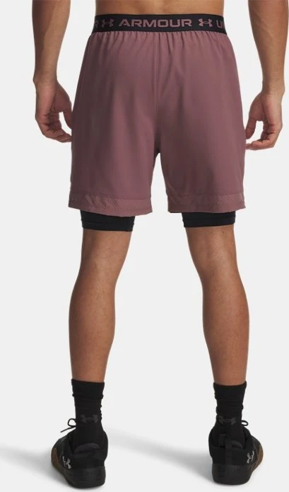 Under Armour Vanish Woven 2-in-1 Hose kurz maroon mist/black (Herren)