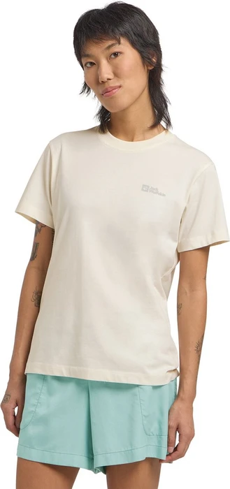 Jack Wolfskin Essential T-Shirt kurzarm cotton white (Damen)