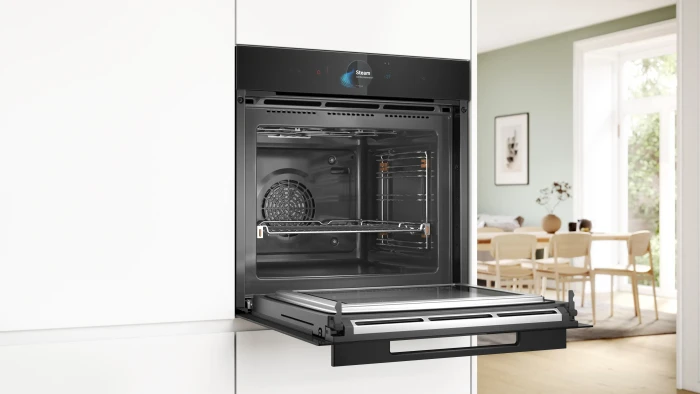 Bosch Serie 8 HNG978NB1 Backofen mit Mikrowelle und Dampfunterstützung