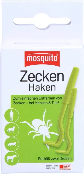 Wepa Mosquito Zecken-Haken Zeckenzange, 2 Stück