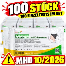 Hotgen Novel Coronavirus 2019-nCoV Antigen Schnelltest, 100 Stück
