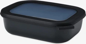 Mepal Multischüssel Cirqula rechteckig Aufbewahrungsbehälter 2l nordic black
