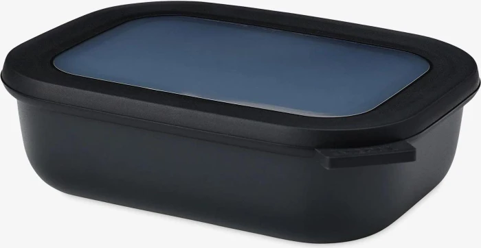 Mepal Multischüssel Cirqula rechteckig Aufbewahrungsbehälter 2l nordic black