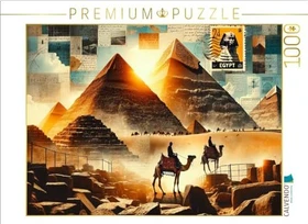 Calvendo Echos der Ewigkeit: Pyramiden von Gizeh im künstlichen Licht