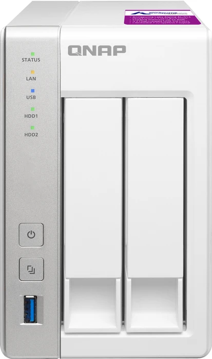 QNAP Turbo Station TS-231P2-4G, 4GB RAM, 2x RJ-45 1000Base-T, 3x USB-A 3.0