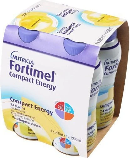 Fortimel Compact Energy Trinknahrung Vanille, 1.2l (4x 300ml)