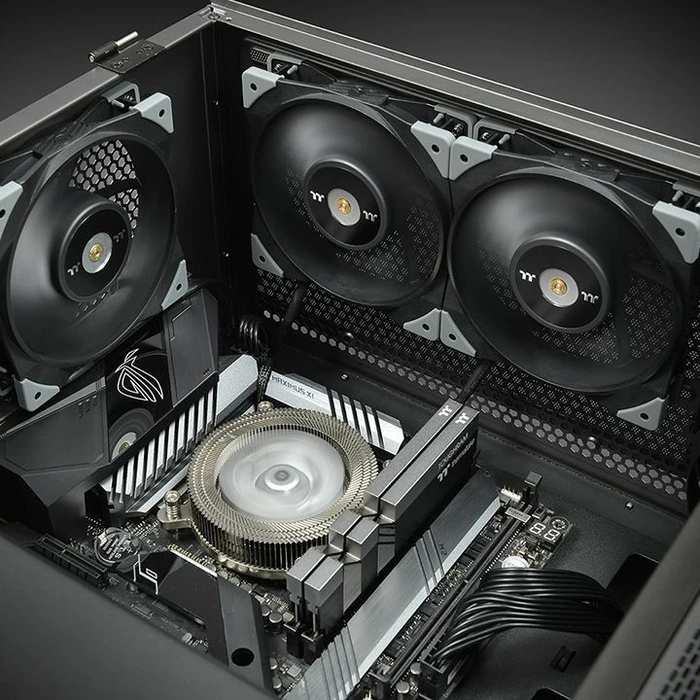 Thermaltake ToughFan 12 High Static Pressure Radiator Fan schwarz, 120mm, 2er-Pack