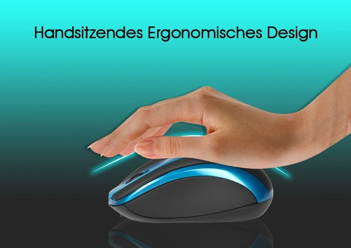 Inca IWM-221RSK Wireless Mouse schwarz/rot, USB
