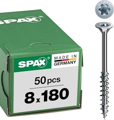 Spax WIROX A9J 4CUT T-STAR plus T40 Universalschraube, 8x180mm, 50 Stück
