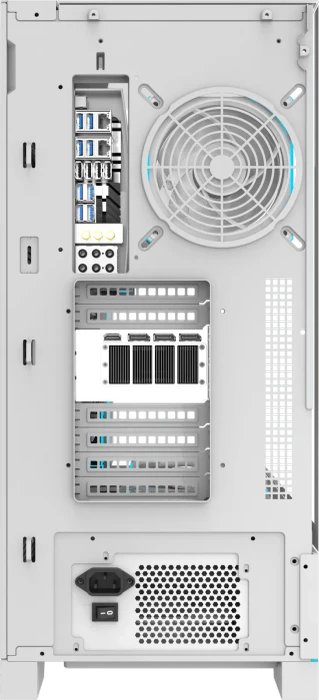 DarkFlash DY450L Pro White, Glasfenster