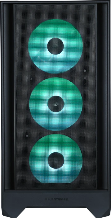 Silentware Flow 110 A-RGB Black, Glasfenster