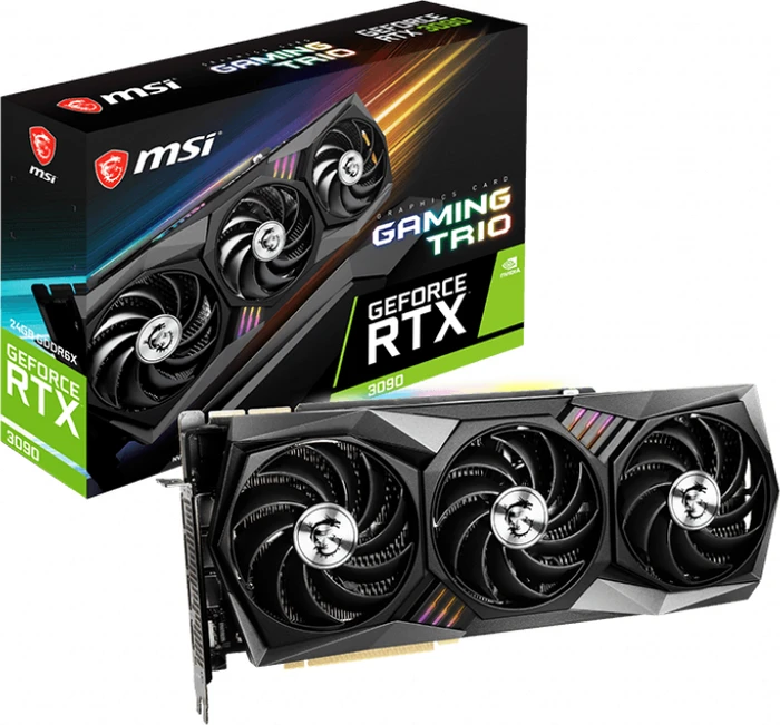 MSI GeForce RTX 3090 Gaming Trio 24G, 24GB GDDR6X, HDMI, 3x DP