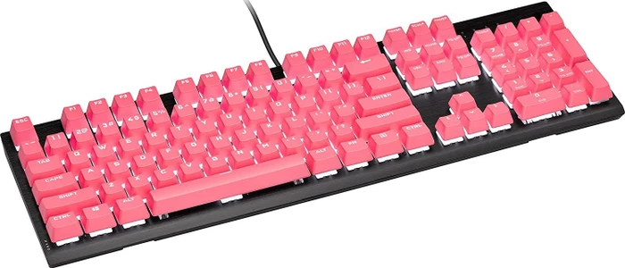 Corsair Pro Keycap Mod Kit, Kunststoff (PBT) Double-Shot, rosa, 105 Tasten, ISO-DE