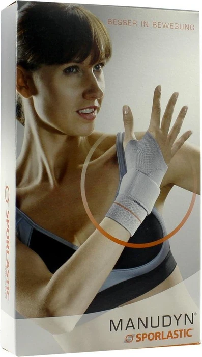Sporlastic Manudyn Handgelenkbandage rechts Größe S beige, 1 Stück