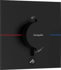 Hansgrohe ShowerSelect Comfort E Thermostat Unterputz für 1 Verbraucher und einen zusätzlichen Abgang mattschwarz