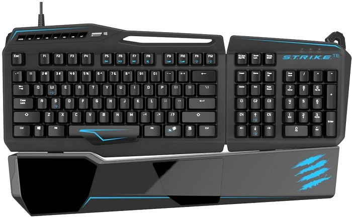MadCatz S.T.R.I.K.E. TE, schwarz/blau, Kailh BROWN, USB, DE