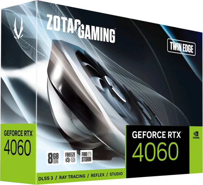 Zotac Gaming GeForce RTX 4060 Twin Edge, 8GB GDDR6, HDMI, 3x DP