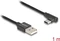 DeLOCK Adapterkabel, USB 2.0, 480Mb/s, USB-C [Stecker] auf USB-A [Stecker], gewinkelt, schwarz, 1m Vorschaubild