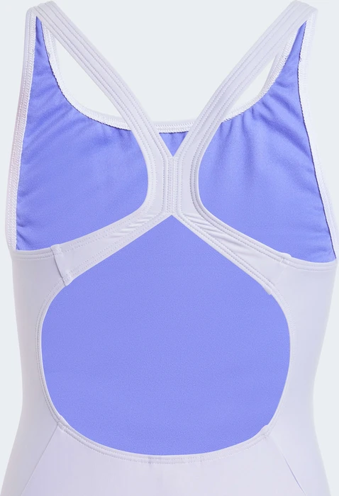 adidas 3-Streifen C-Back Badeanzug violet tone/cobalt blue (Junior)