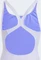 adidas 3-Streifen C-Back Badeanzug violet tone/cobalt blue (Junior) Vorschaubild
