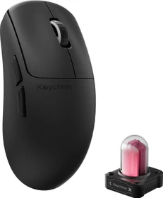 Keychron G6 HE 8K UltraLight Wireless Mouse, schwarz, USB/Bluetooth (G6-HB1)