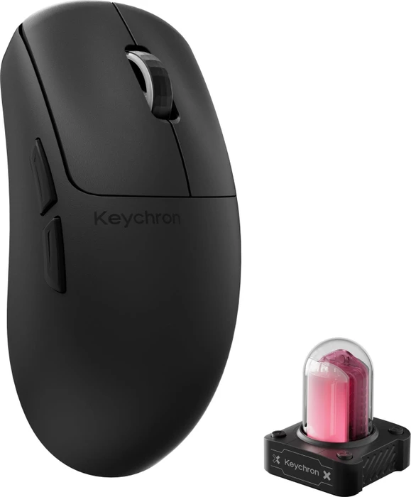Keychron G6 HE 8K UltraLight Wireless Mouse, schwarz, USB/Bluetooth