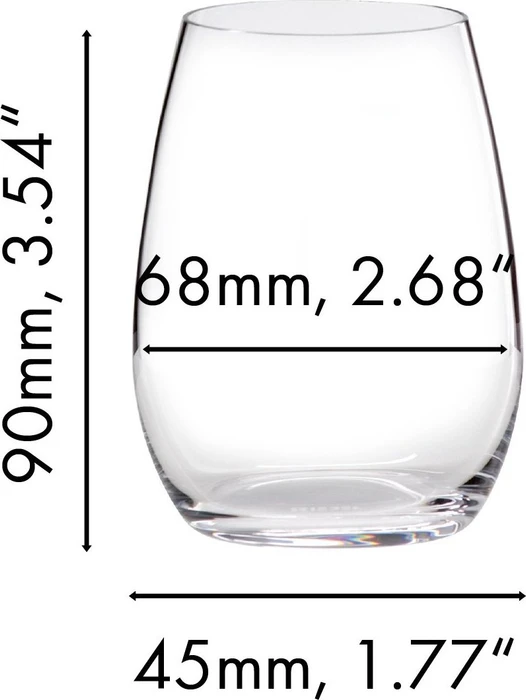 Riedel The O Wine Tumbler Spirituosen Glas, 2 Stück