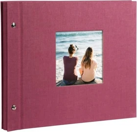 Goldbuch Schraubalbum Bella Vista 30x25 weiße Seiten rot