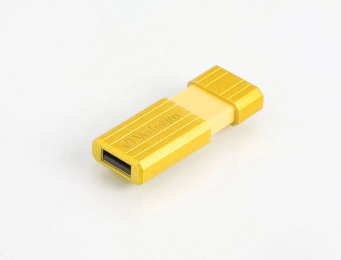 Verbatim Store 'n' Go PinStripe 16GB gelb, USB-A, USB 2.0