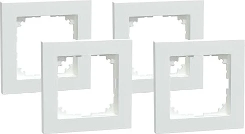 Merten System M M-Pure Rahmen 1fach Thermoplast brillant, aktivweiß