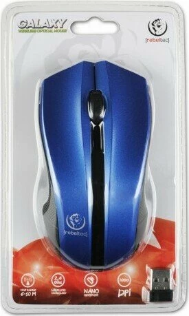 Rebeltec Galaxy Wireless Mouse blau, USB