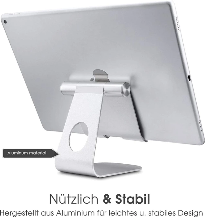 TerraTec iTab M, Tablet-Stand 3.5-13", silber, verstellbar