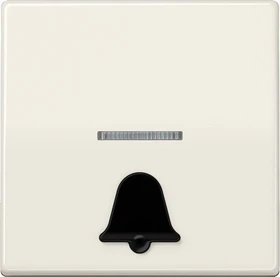 Jung Serie AS Wippe antibakteriell mit abtastbarem Symbol "Klingel", weiß