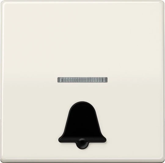 Jung Serie AS Wippe antibakteriell mit abtastbarem Symbol "Klingel", weiß