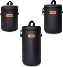 C-Rope Premium Objektivtasche mit Fleece-Fütterung 3er Set M+L+XL