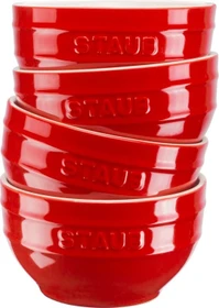Zwilling Staub Ceramique Schüssel rund 14cm kirsch-rot, 4 Stück