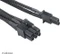 Akasa Flexa V8, 6/8-Pin PCIe Verlängerungskabel, 400mm, sleeved schwarz Vorschaubild