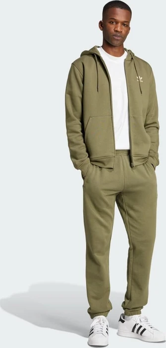adidas Trefoil Essentials Hoodie olive strata (Herren)