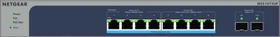 Netgear MS510 Desktop 10G Smart Switch, 8x RJ-45, 2x SFP+, 295W PoE++ (MS510TXUP-100)