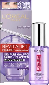 L'Oréal Revitalift Filler 1.5% Hyaluronsäure + 1% Koffein Augenserum, 20ml