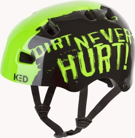 KED 5Forty Kinderhelm black/green matt