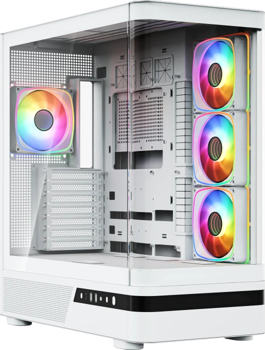 Modecom Volcano AQ100 ARGB White, Glasfenster